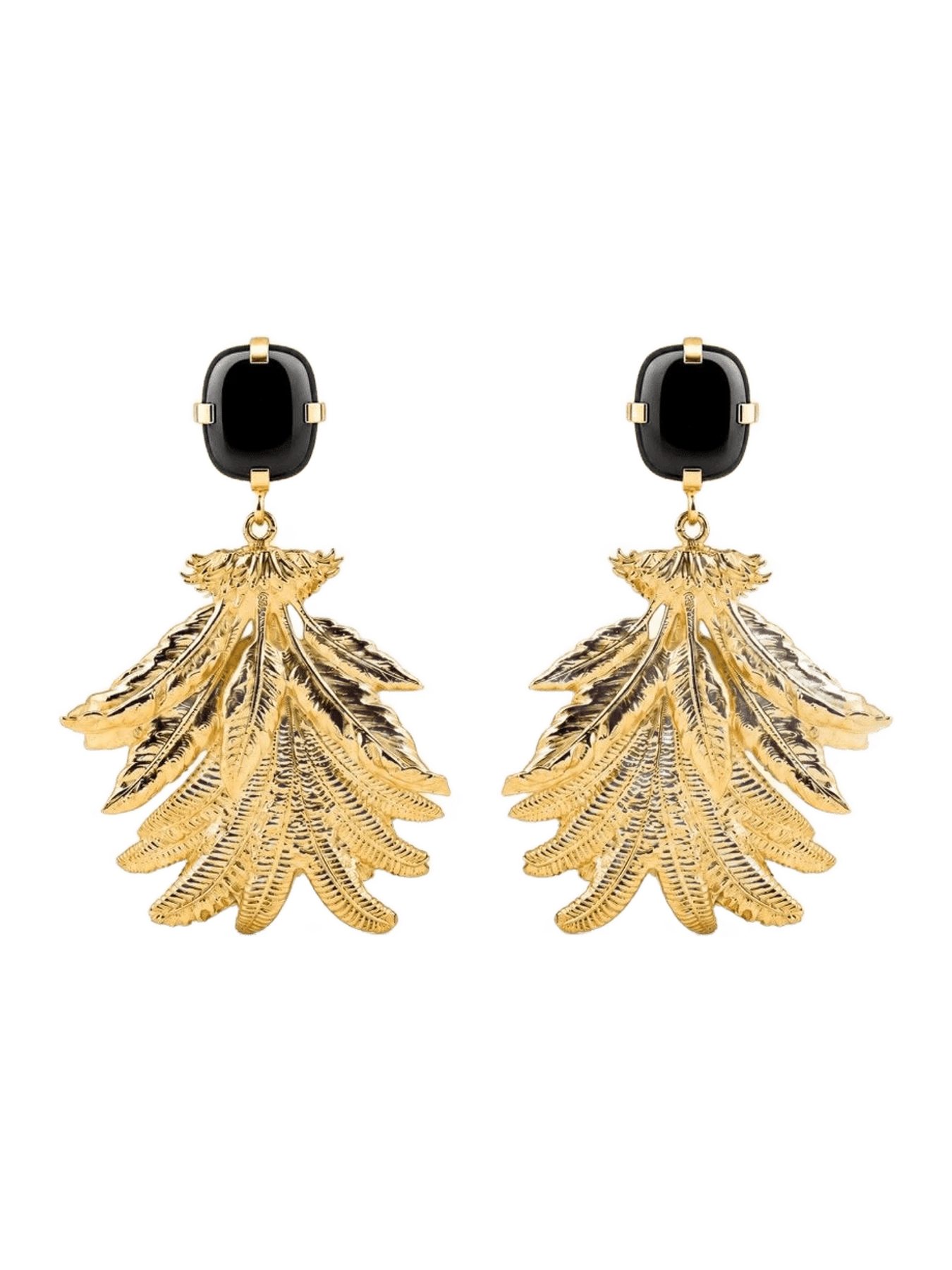 MISHO Palmier Onyx Mini Earrings