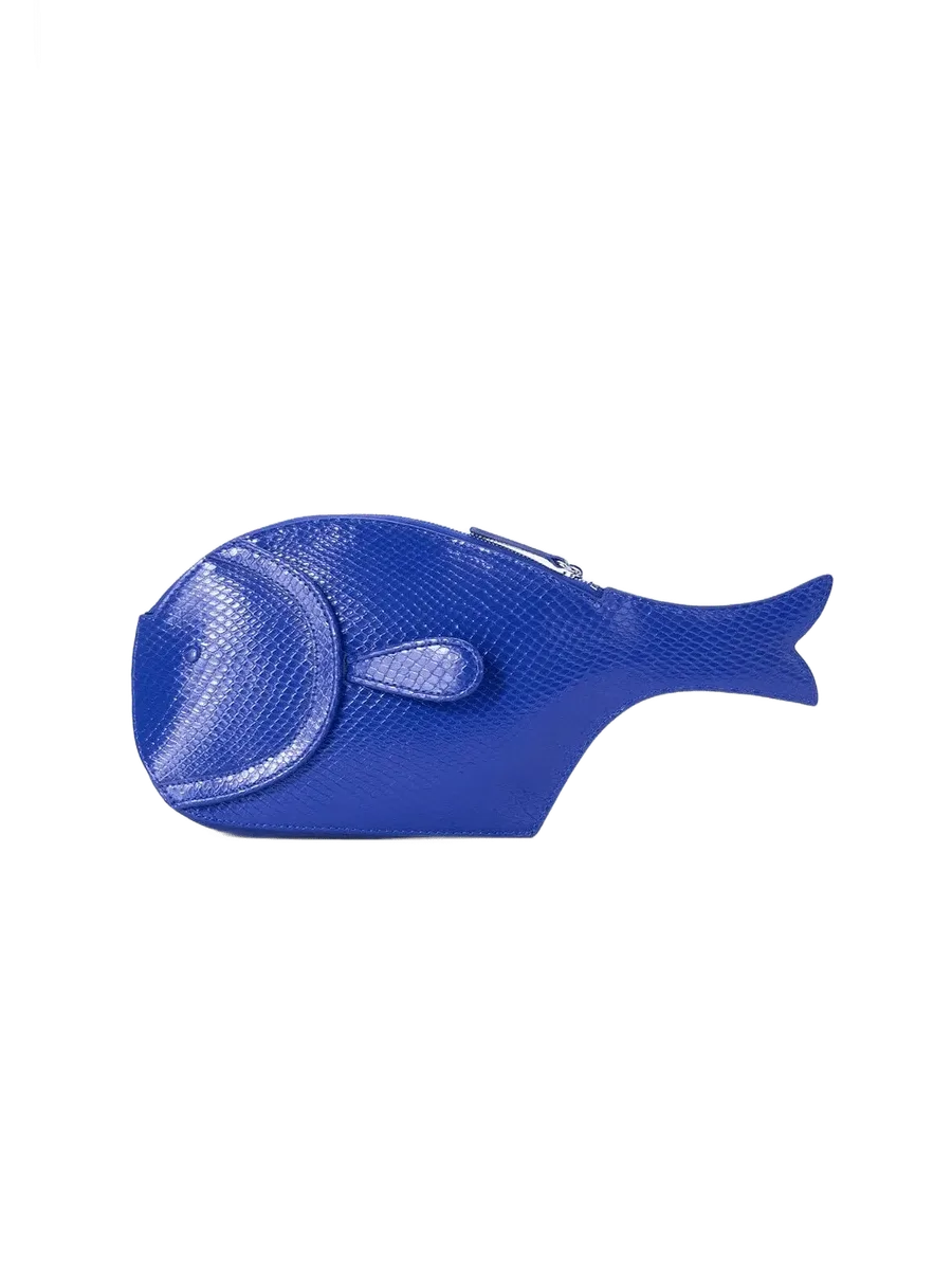 Staud Pesce Clutch | Cobalt
