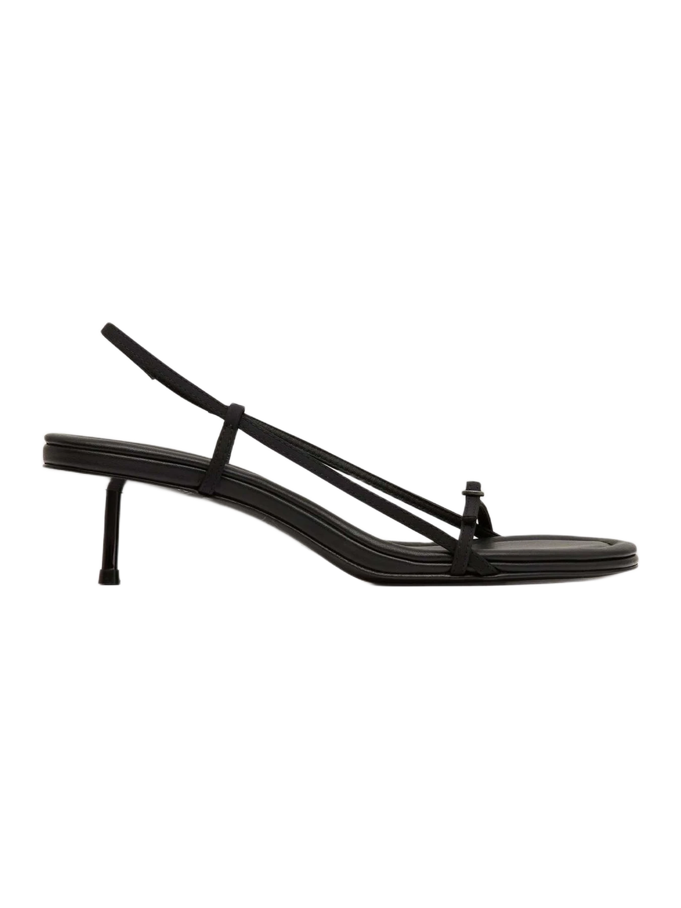 St. Agni Petit Belt Sling Back Heel - Black