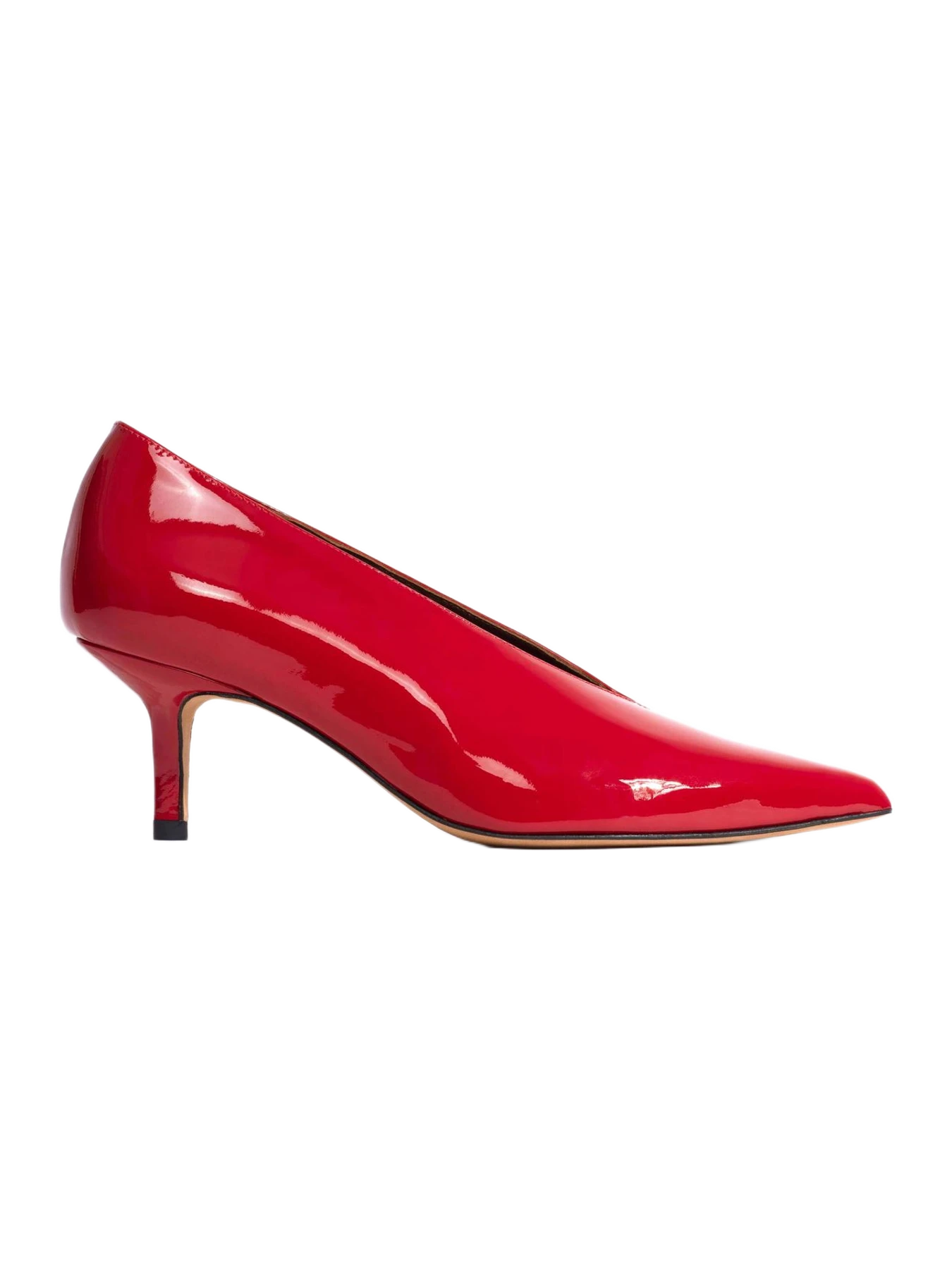 Anonymous Copenhagen Phia 55 Pin Polished Soft Calf Ruby Red