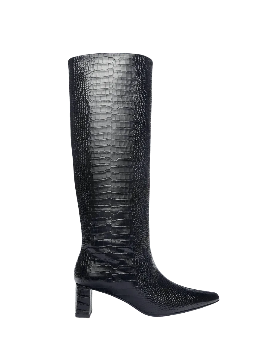 Freda Salvador PHOENIX CROC COMBO TALL BOOT