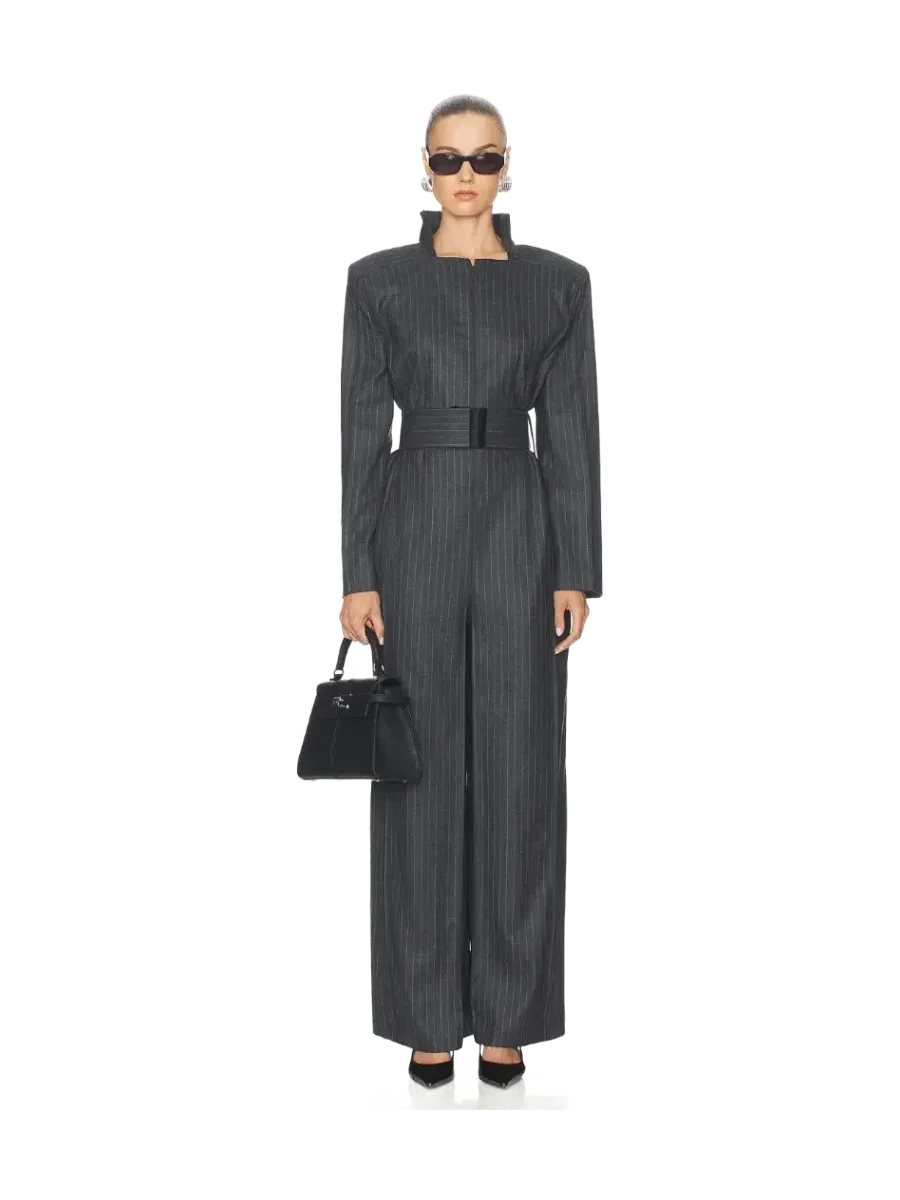 Bevza Pinstriped Jumpsuit