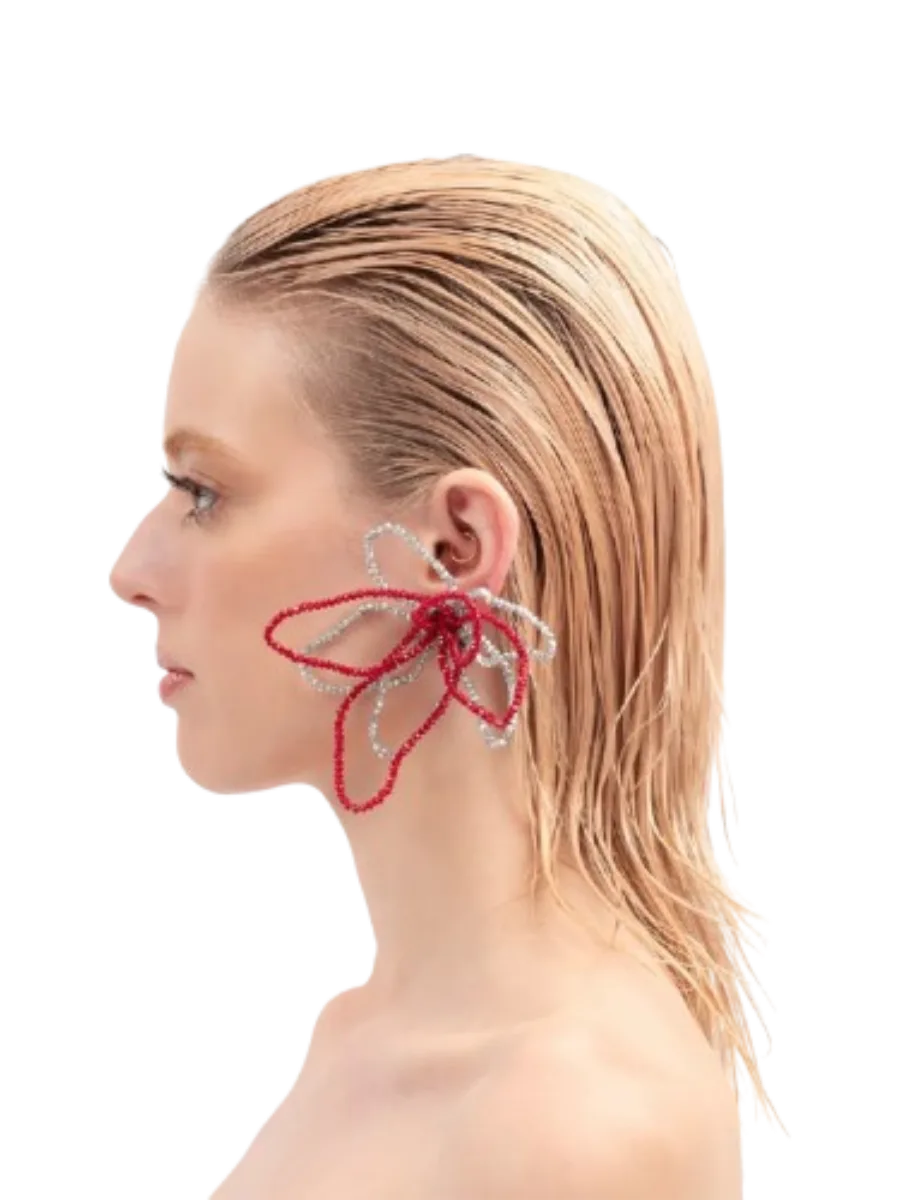 1CONCEPT Poisoned Lilies in Multi Red and Mirrored