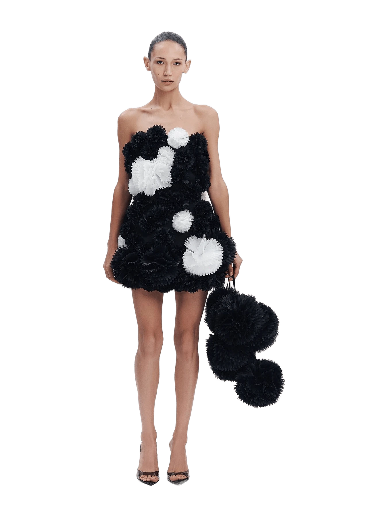 Selezza London Pompon Organza Mini Dress