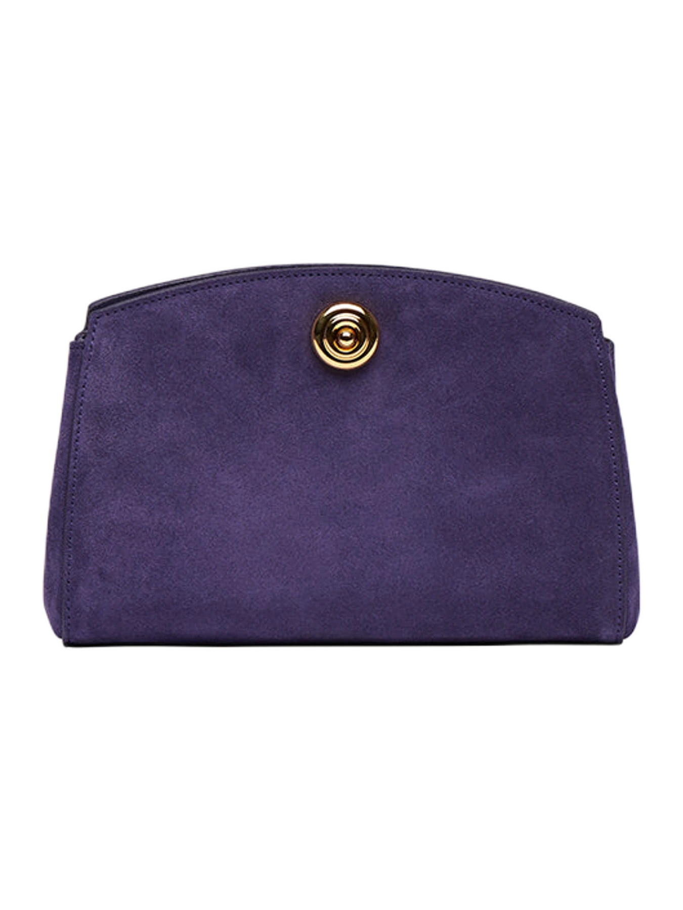 Liffner Pushlock Clutch Plum Suede
