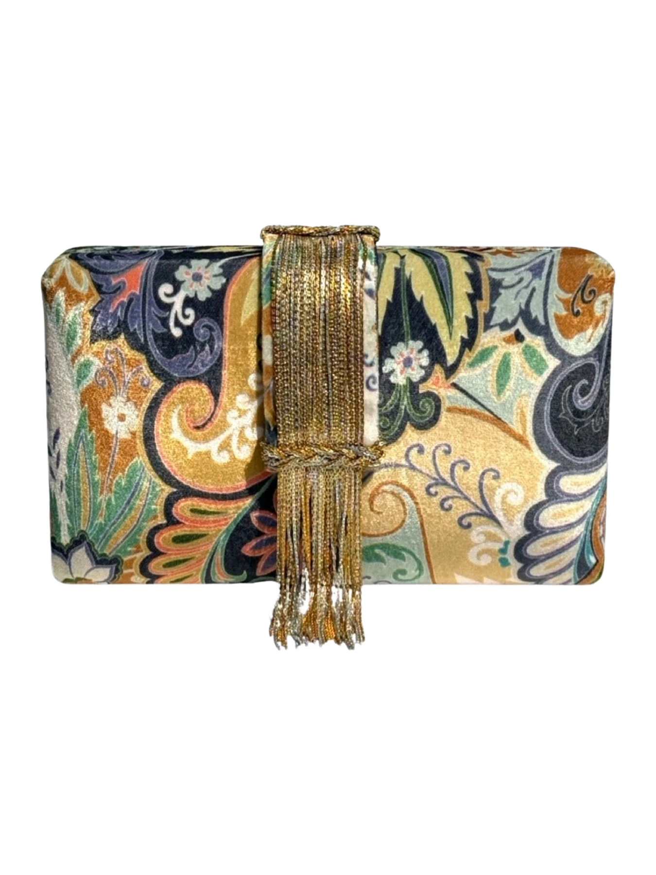 Simitri Regal Fringe Clutch