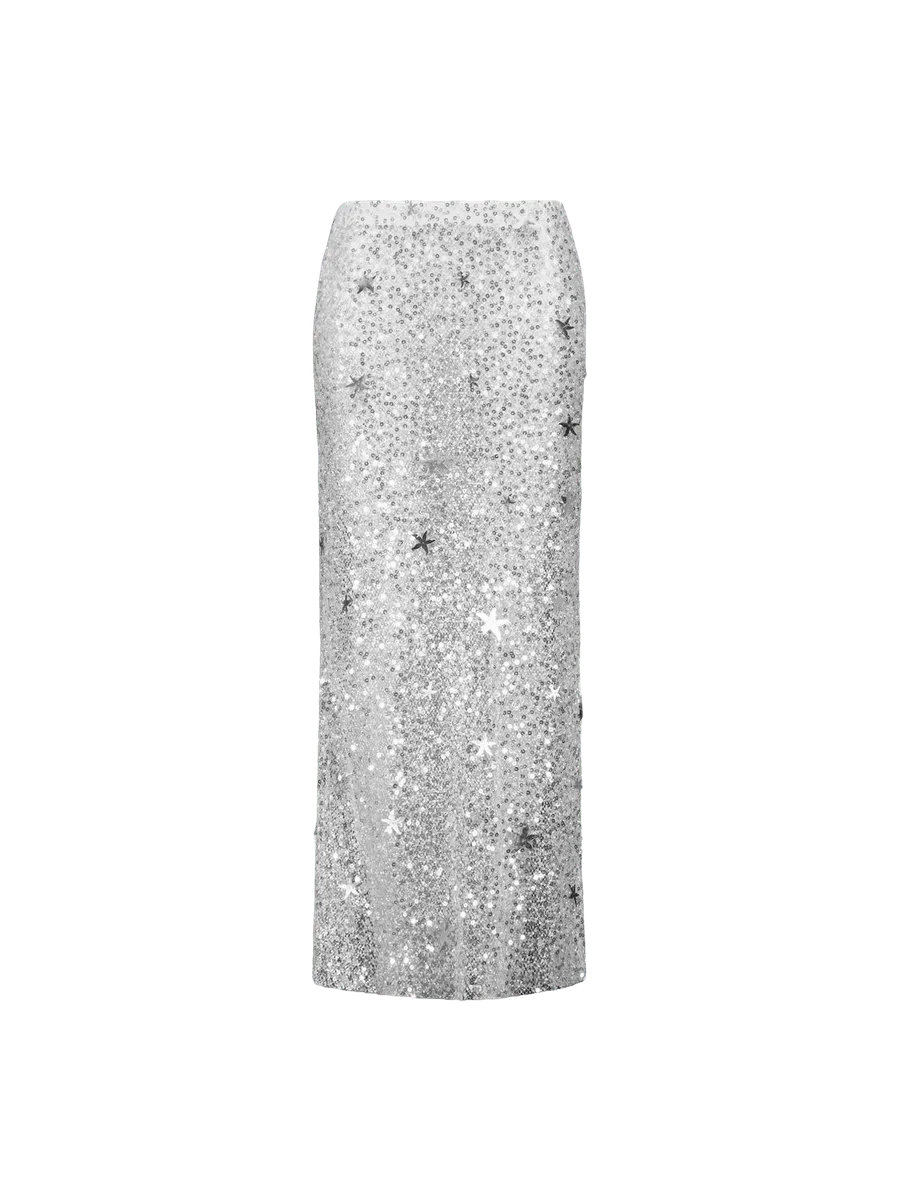 Leslie Amon Rena Skirt - Silver
