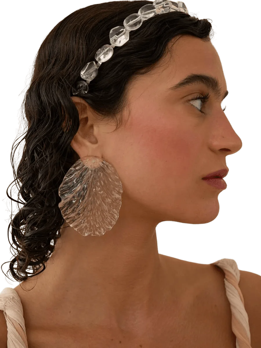 Lelet NY Resin Maya Petal Earrings