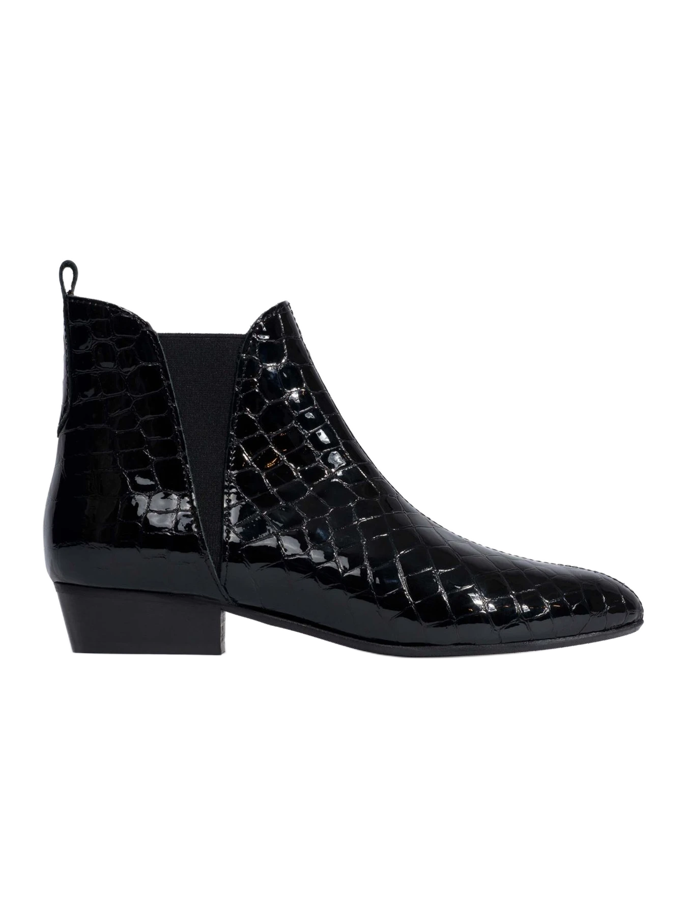 Anonymous Copenhagen Rita Polished croco calf Black