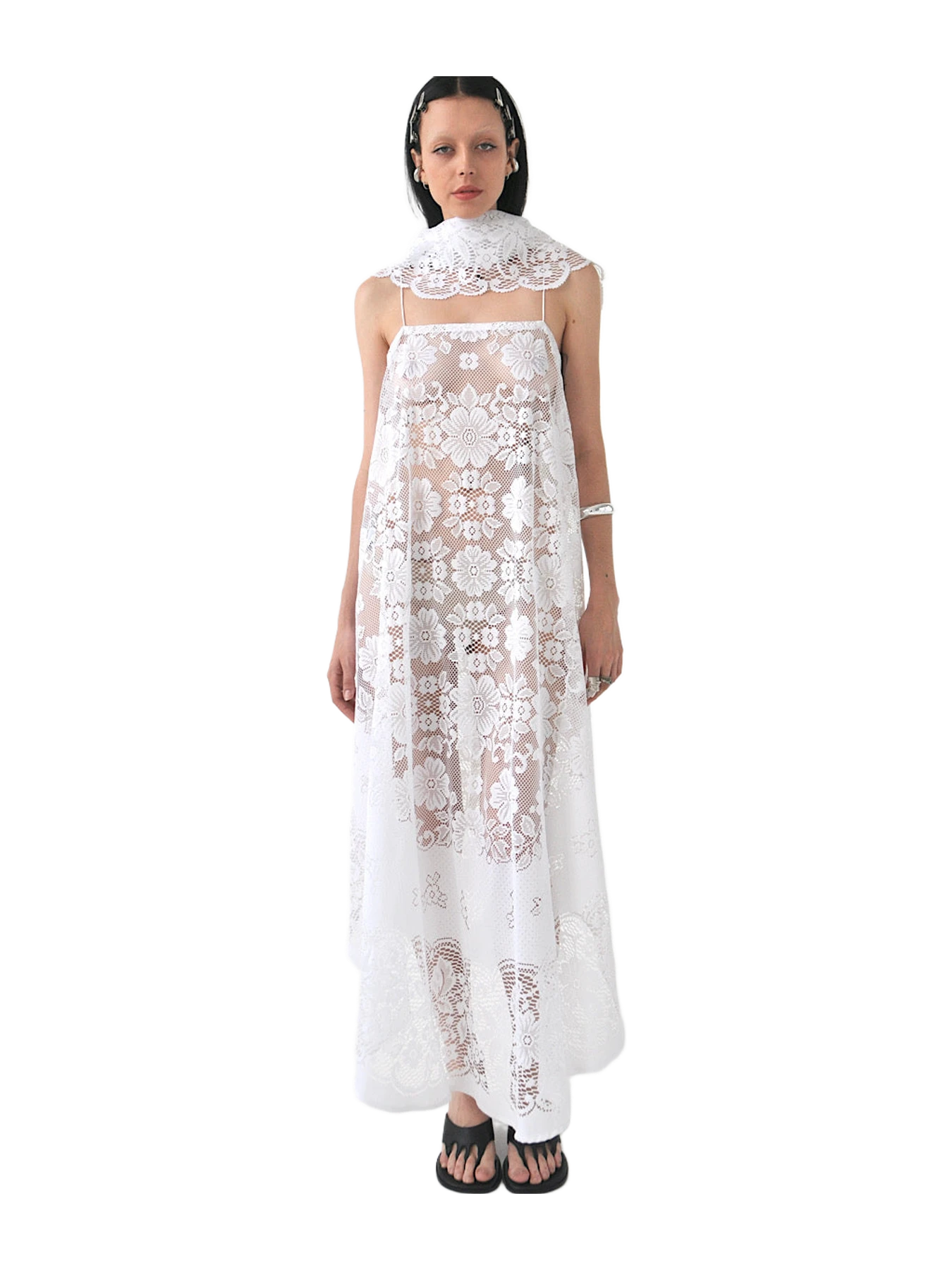 Concept A Label Roan Vintage Lace Maxi Dress and Scarf