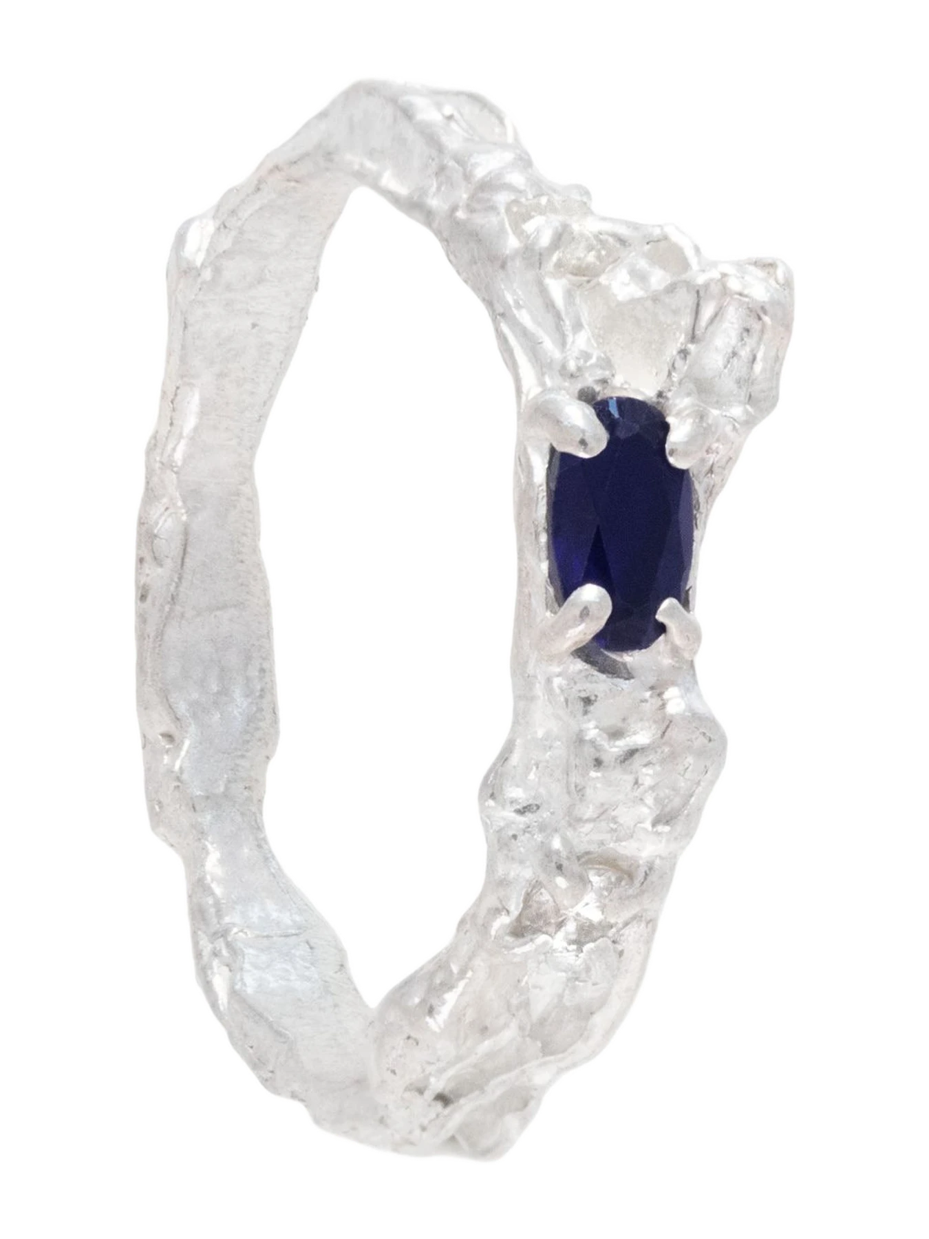 Loveness Lee Rosea Sapphire Moissanite Argenti Ring