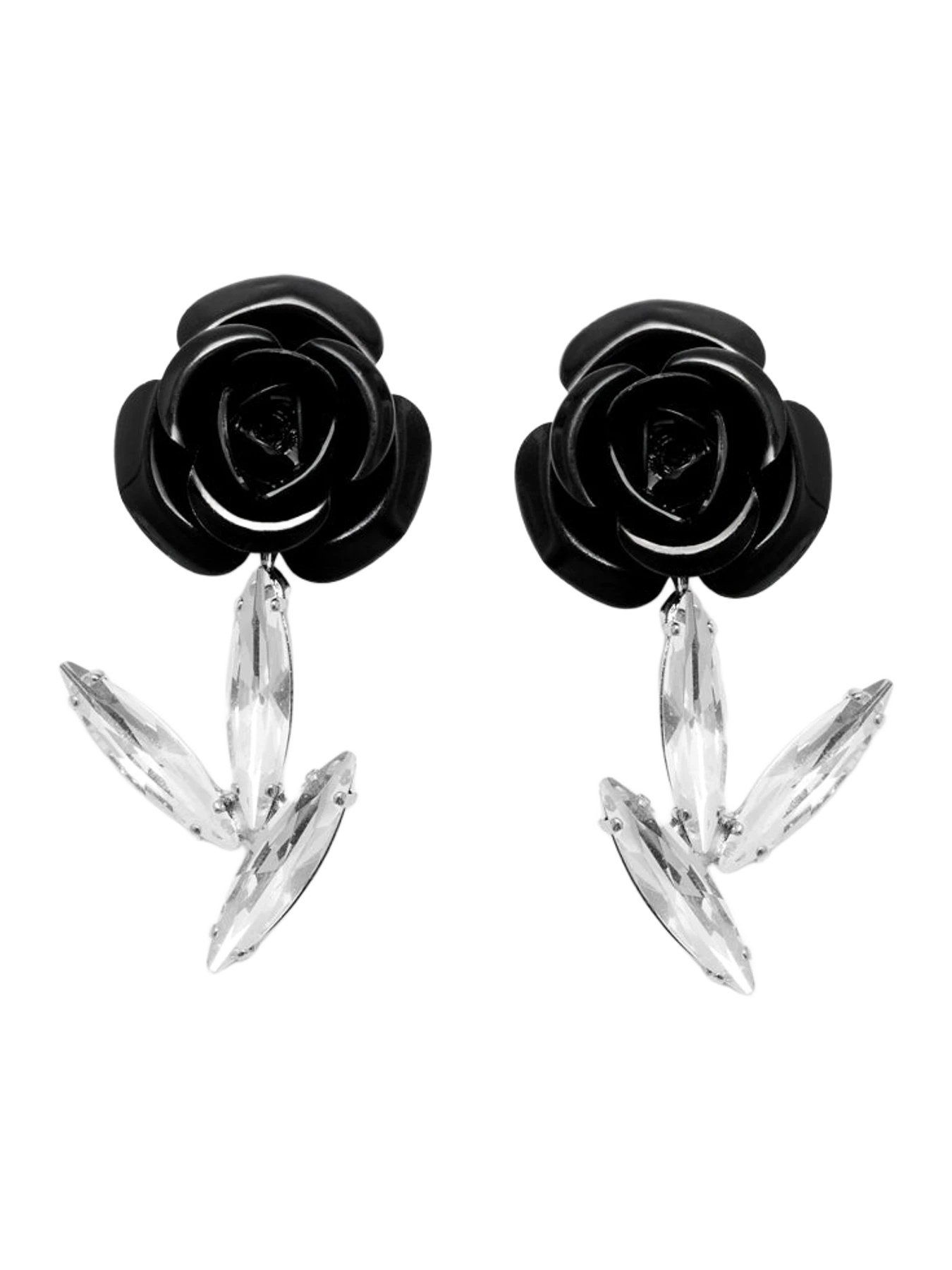 1concept Roseblade Earrings - Black