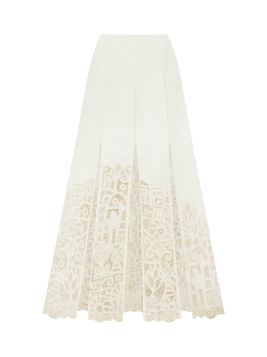 Alémais ROSEMARY EMBROIDERED SKIRT