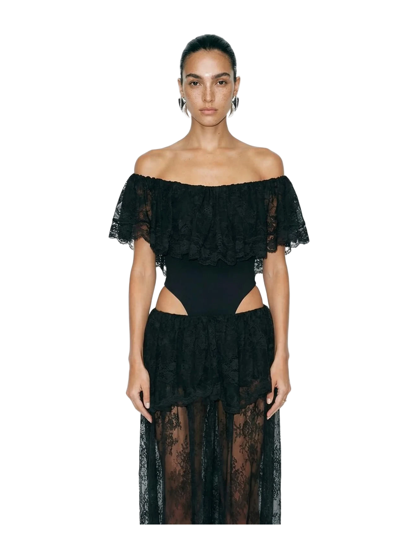 Ronny Kobo Rosette Bodysuit