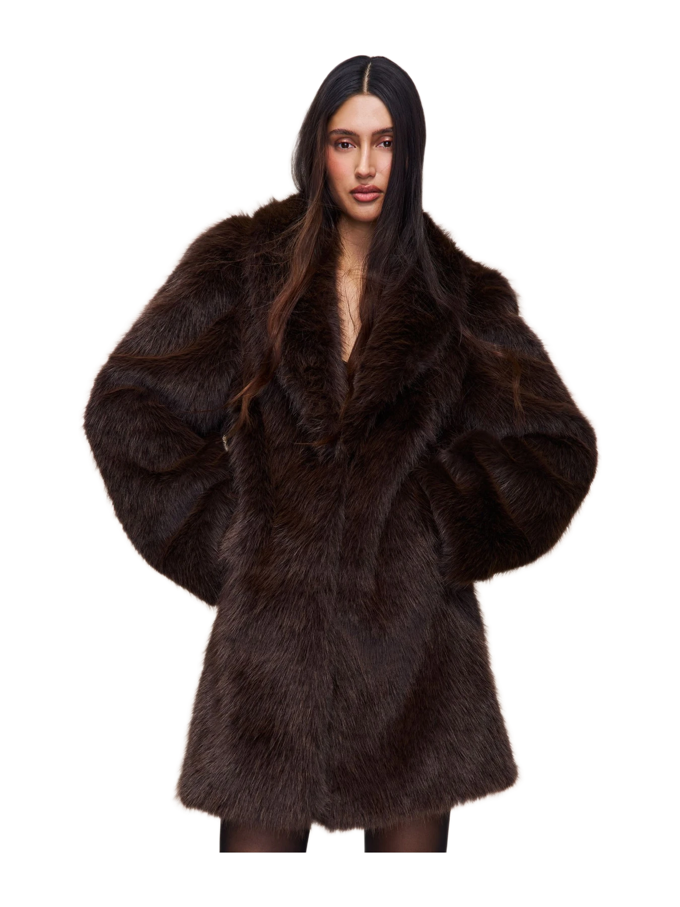 Danielle Guizio NY Roxie Faux Fur Coat