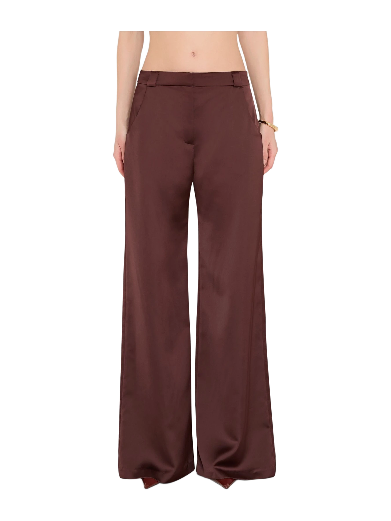 Amanda Uprichard Saddler Pants In Charmeuse