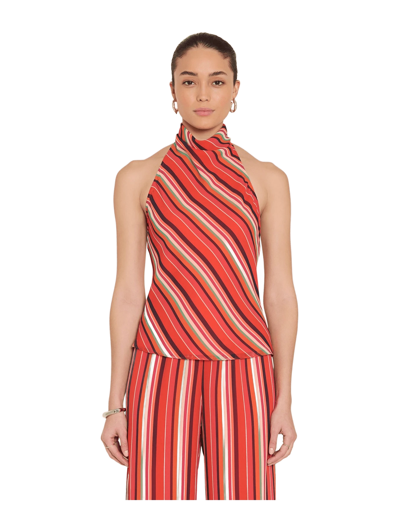 Amanda Uprichard Samba Top in Soleil Stripes