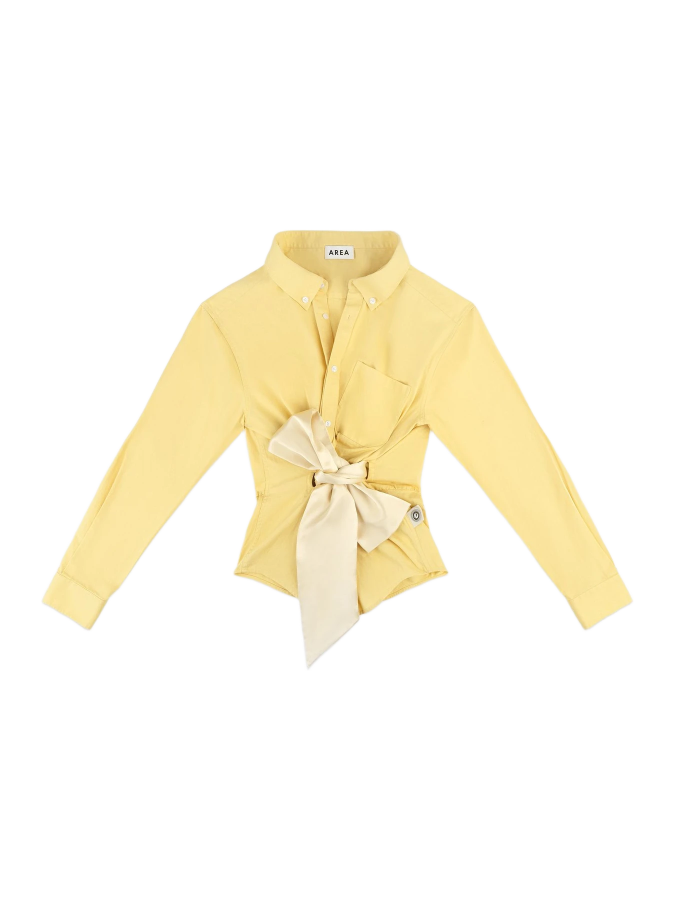 Area Satin Knot Oxford Shirt