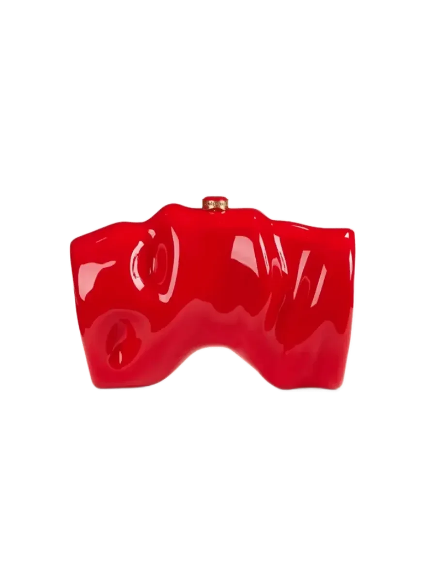 Cult Gaia Scrunch Clutch - Vermilion