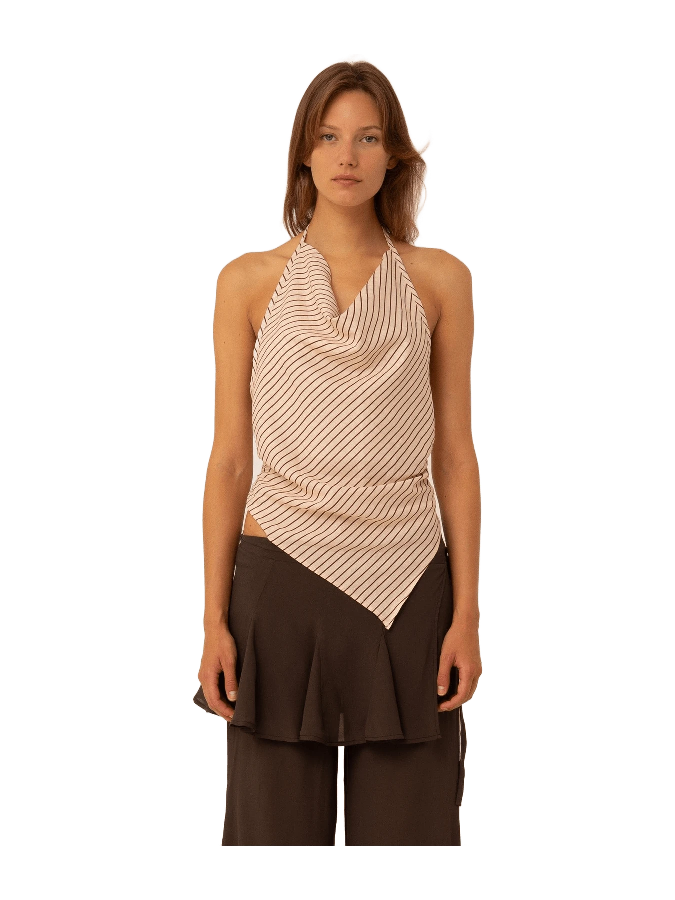 Carmen Says Sienna Striped Halter Top
