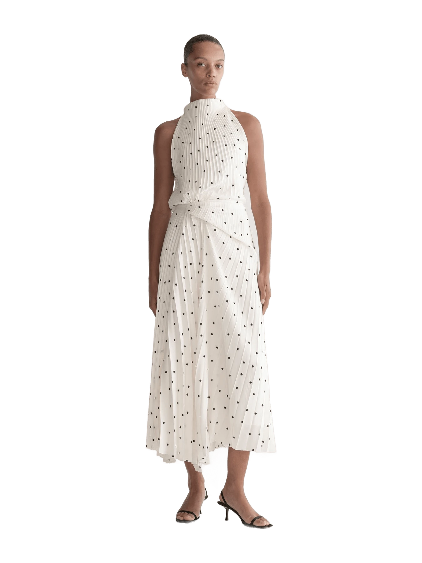 ALC Simona Pleated Midi Dress