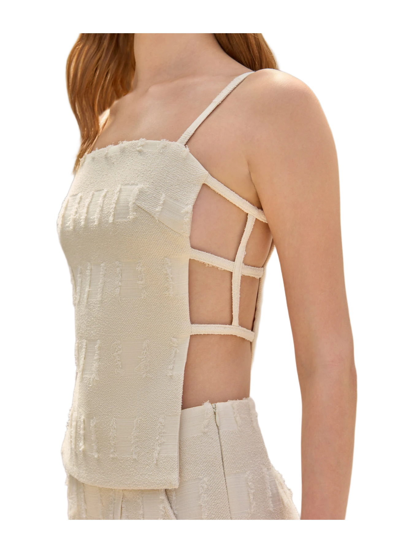 Cult Gaia Simone Top - Off White Multi