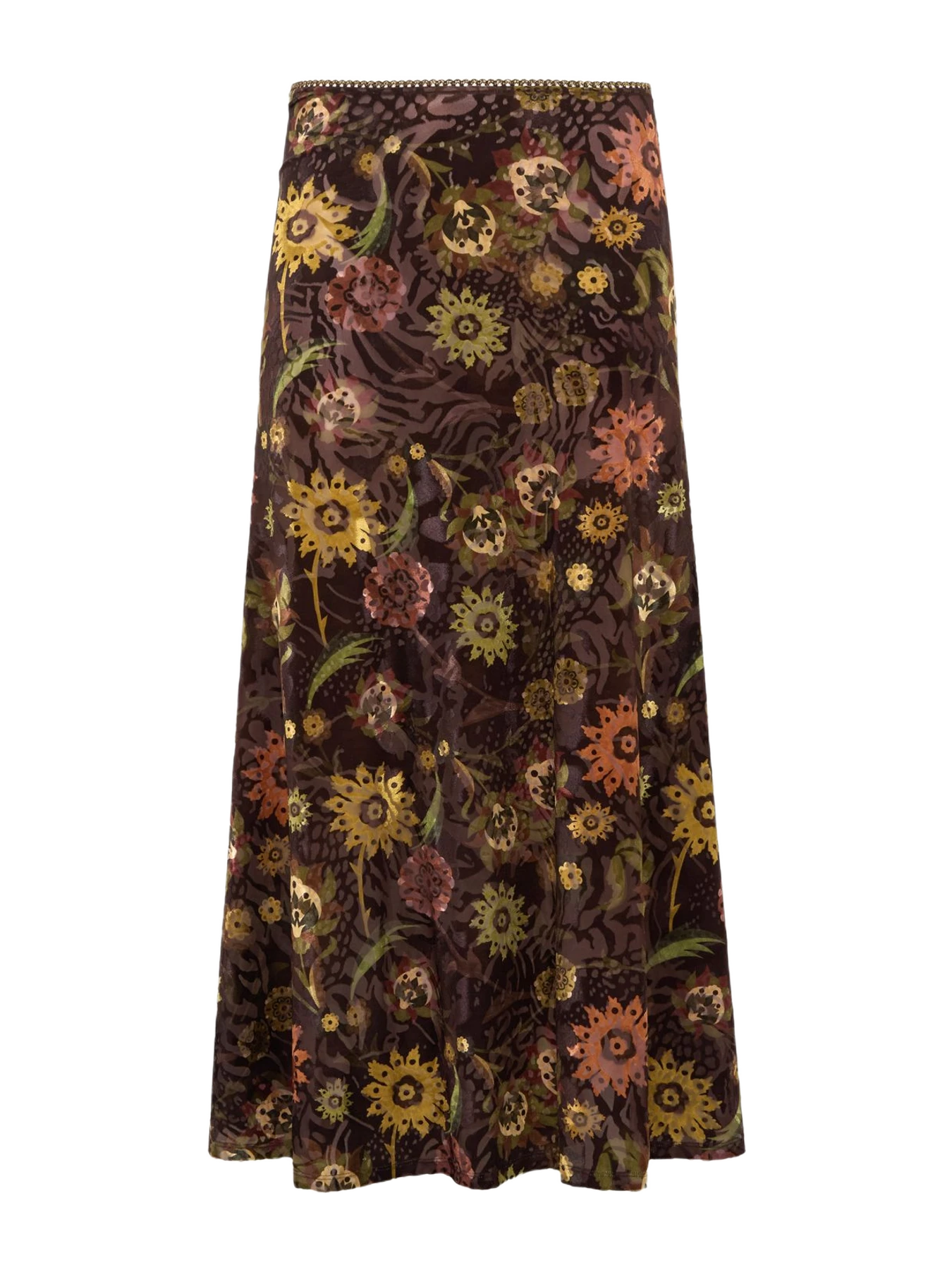 SIEDRÉS SINY - Floral printed midi skirt