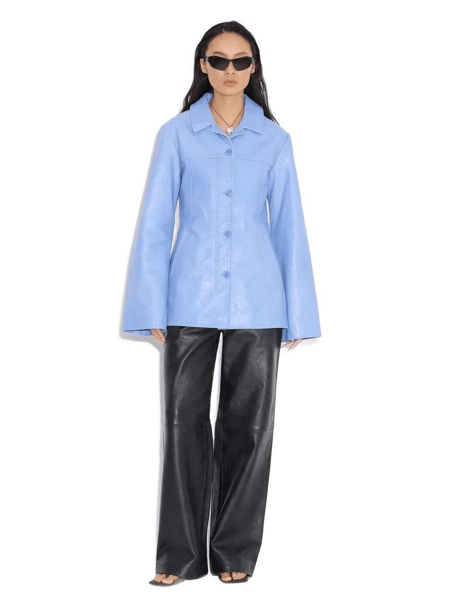 Holzweiler Slim-Fit Leather Blazer