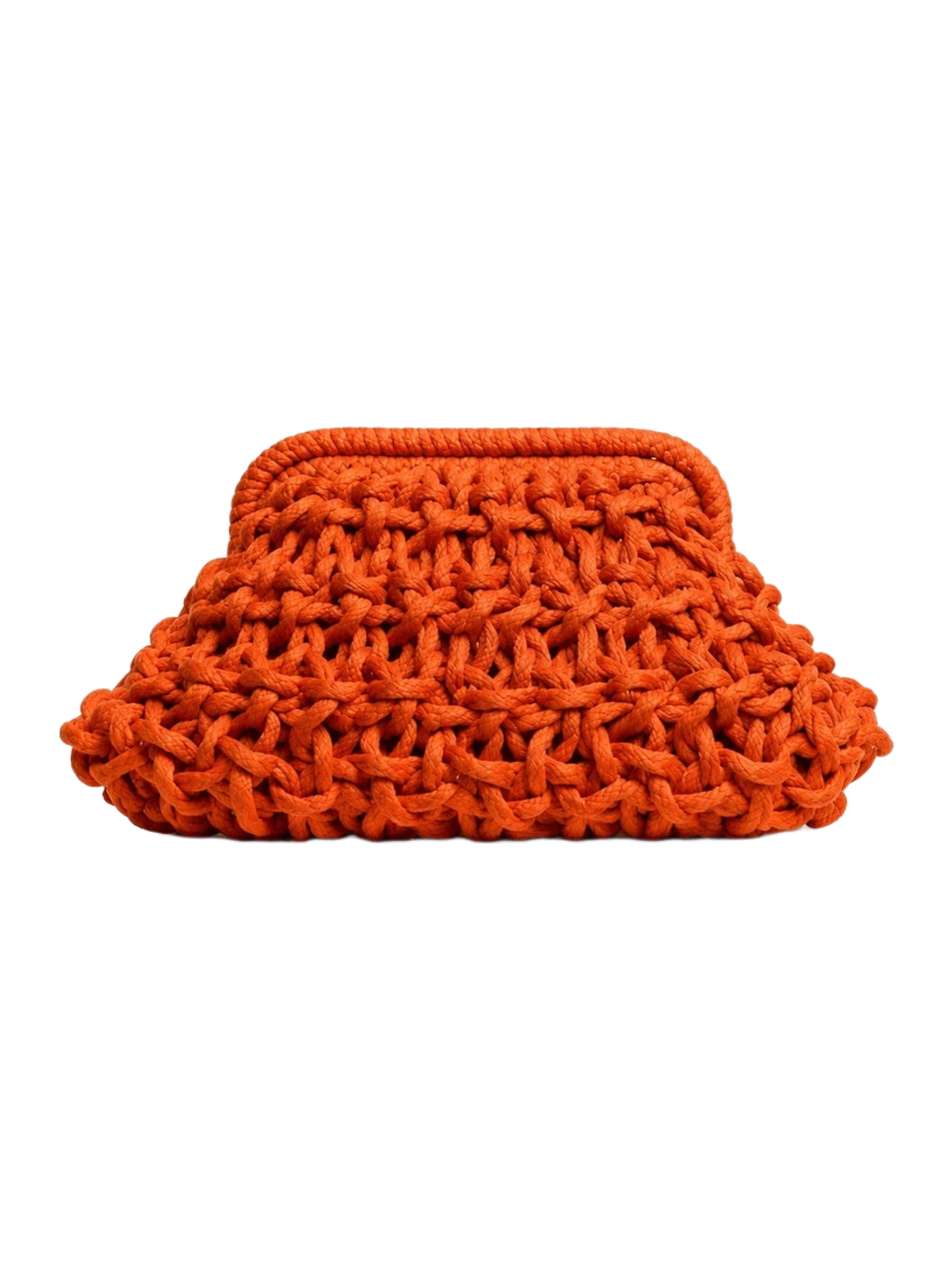FOLKLORE THE LABEL SMALL ROPE BAG IN RUST