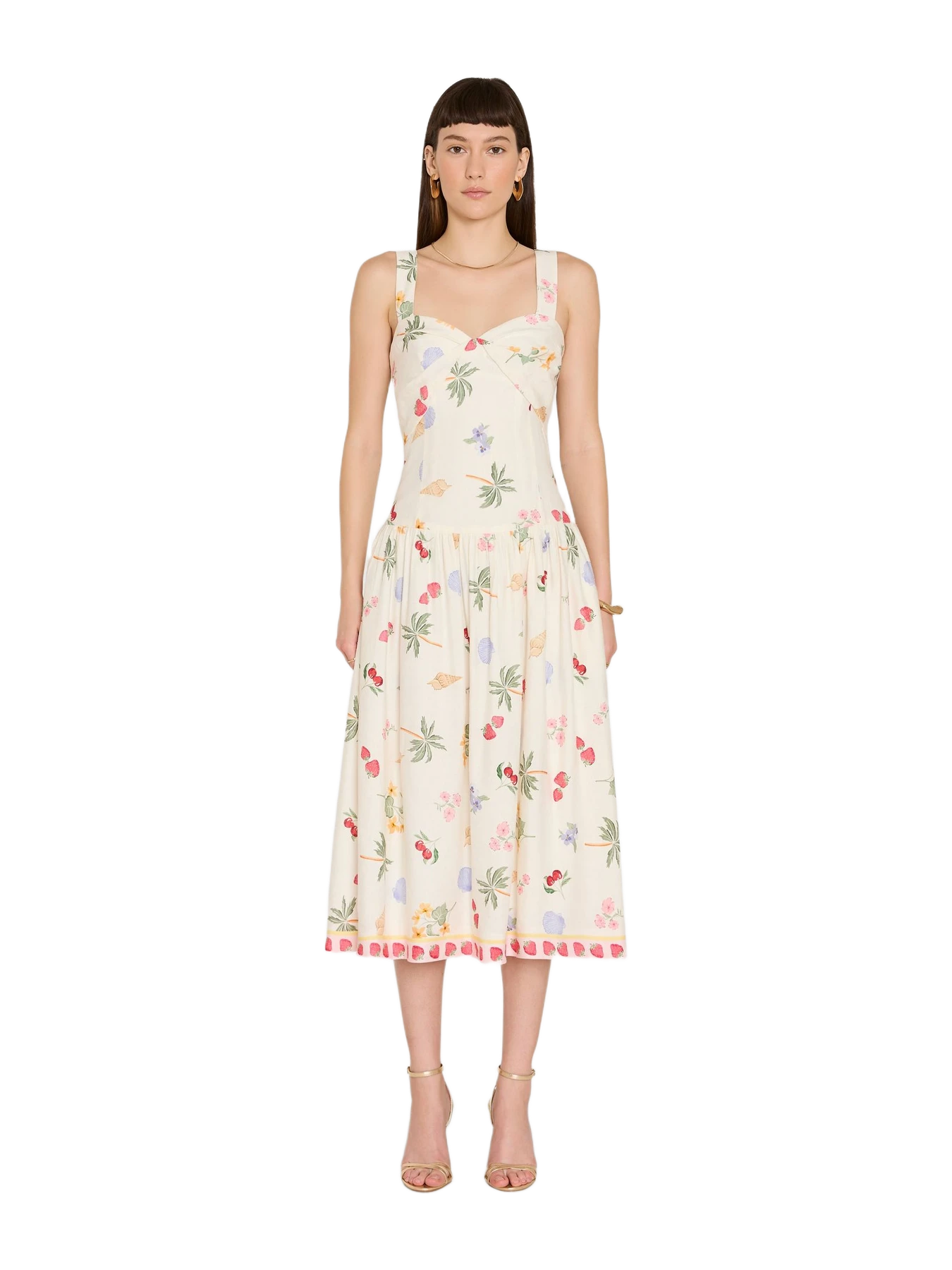 Amanda Uprichard Soho Midi Dress In Boardwalk