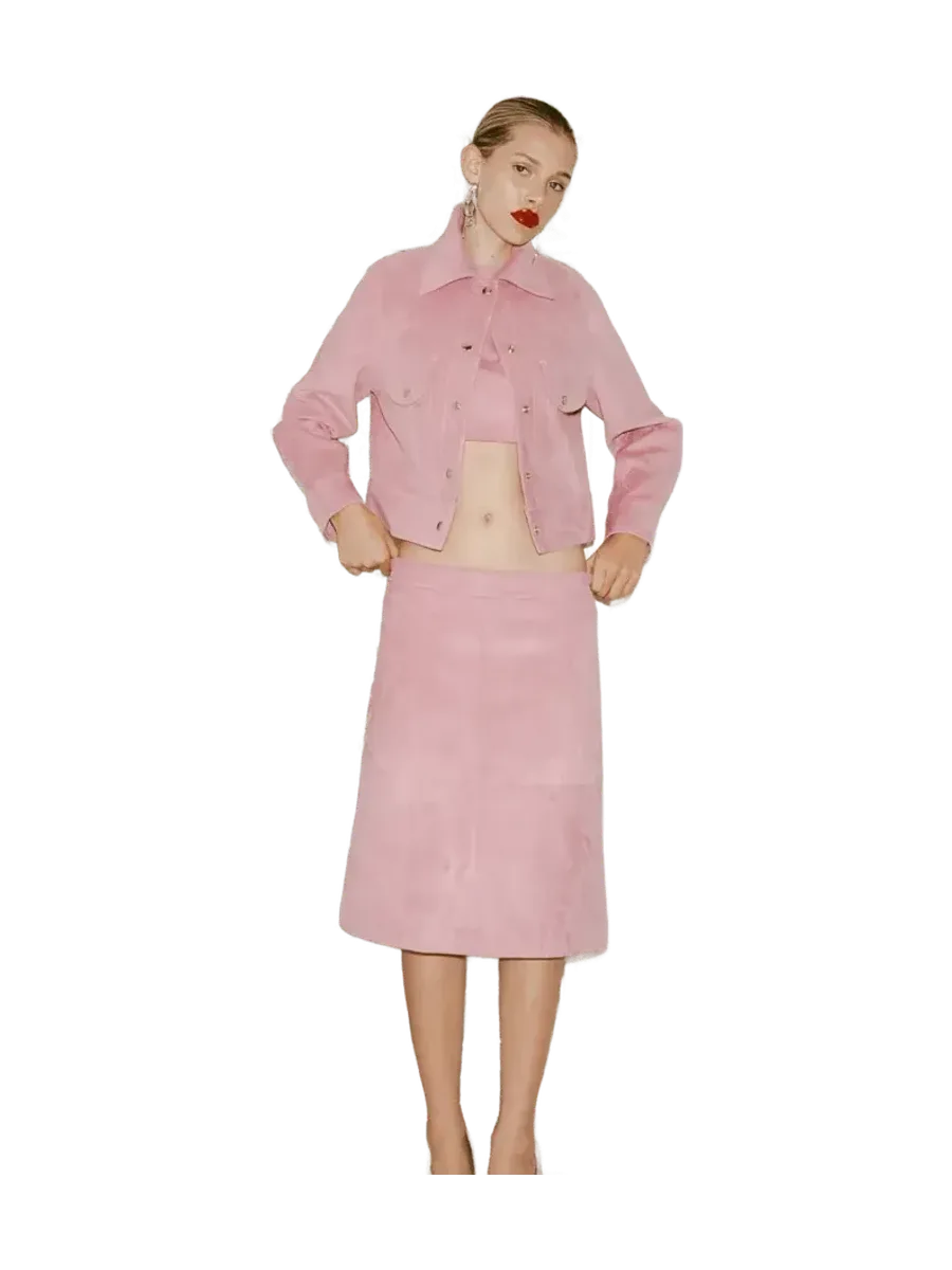 Modalità Vacanza Stevie Jacket | Blush Suede