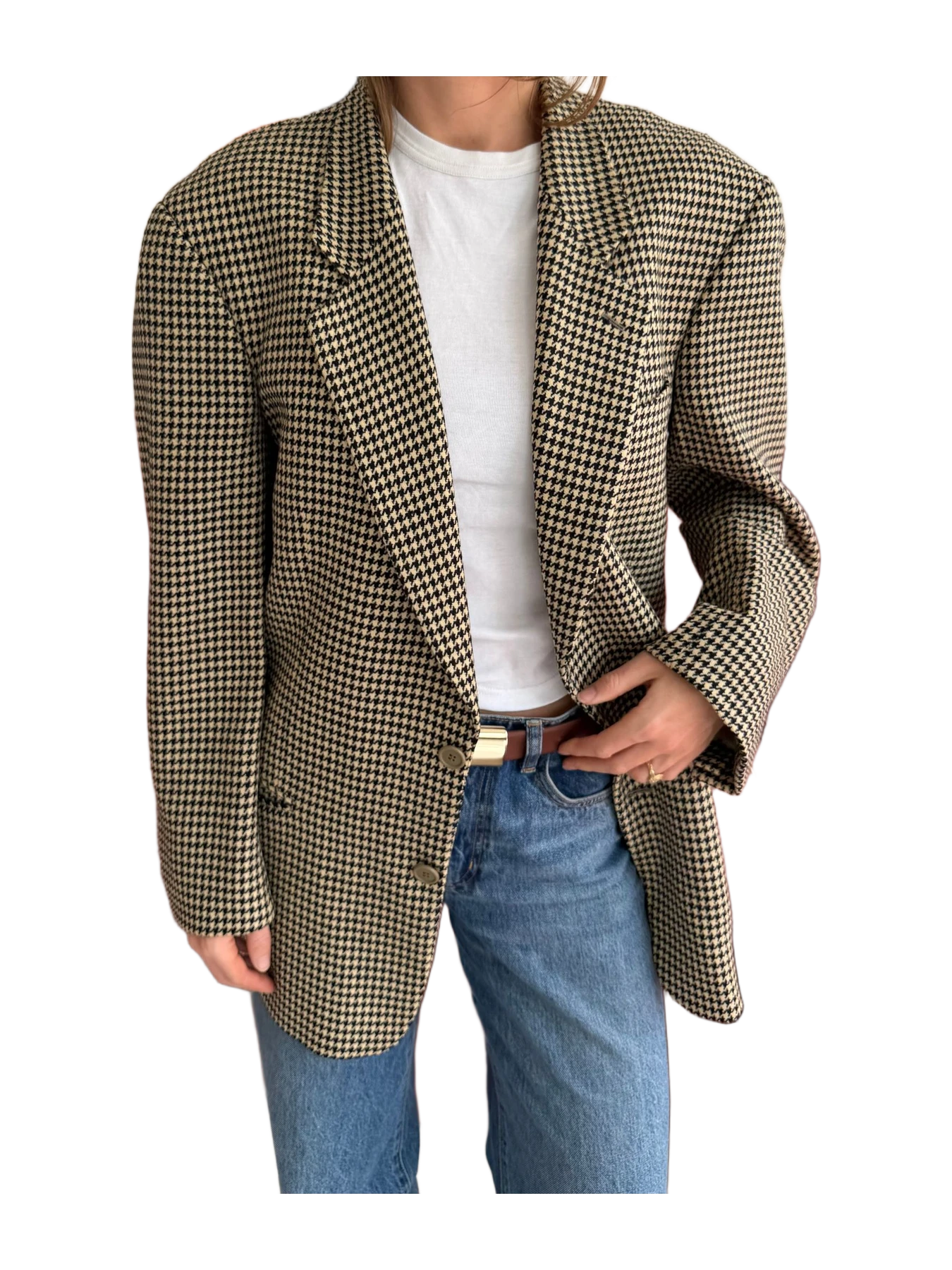 Havre Studio Stunning Armani Blazer In Houndstooth