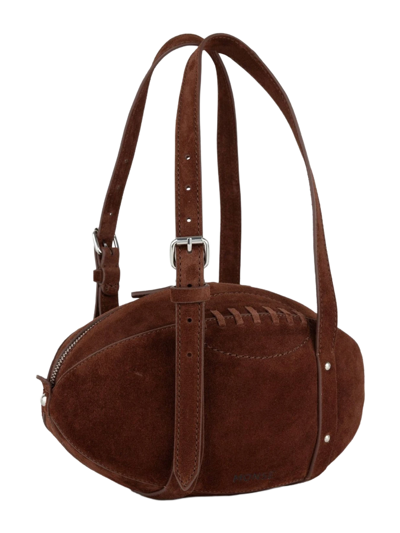 Monse Suede Football Bag