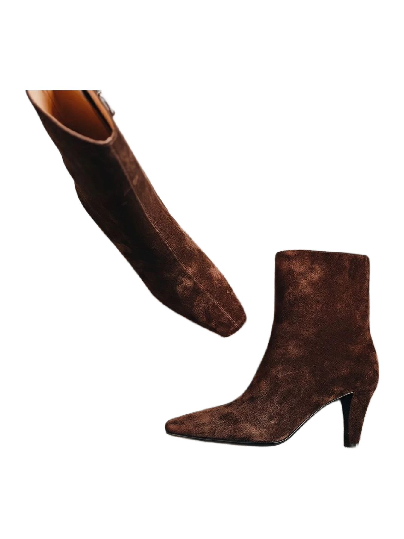 Suede Point Booties