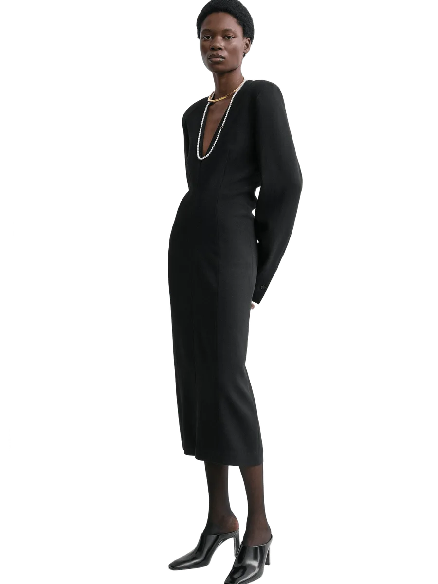 Totême Tailored slouch dress black