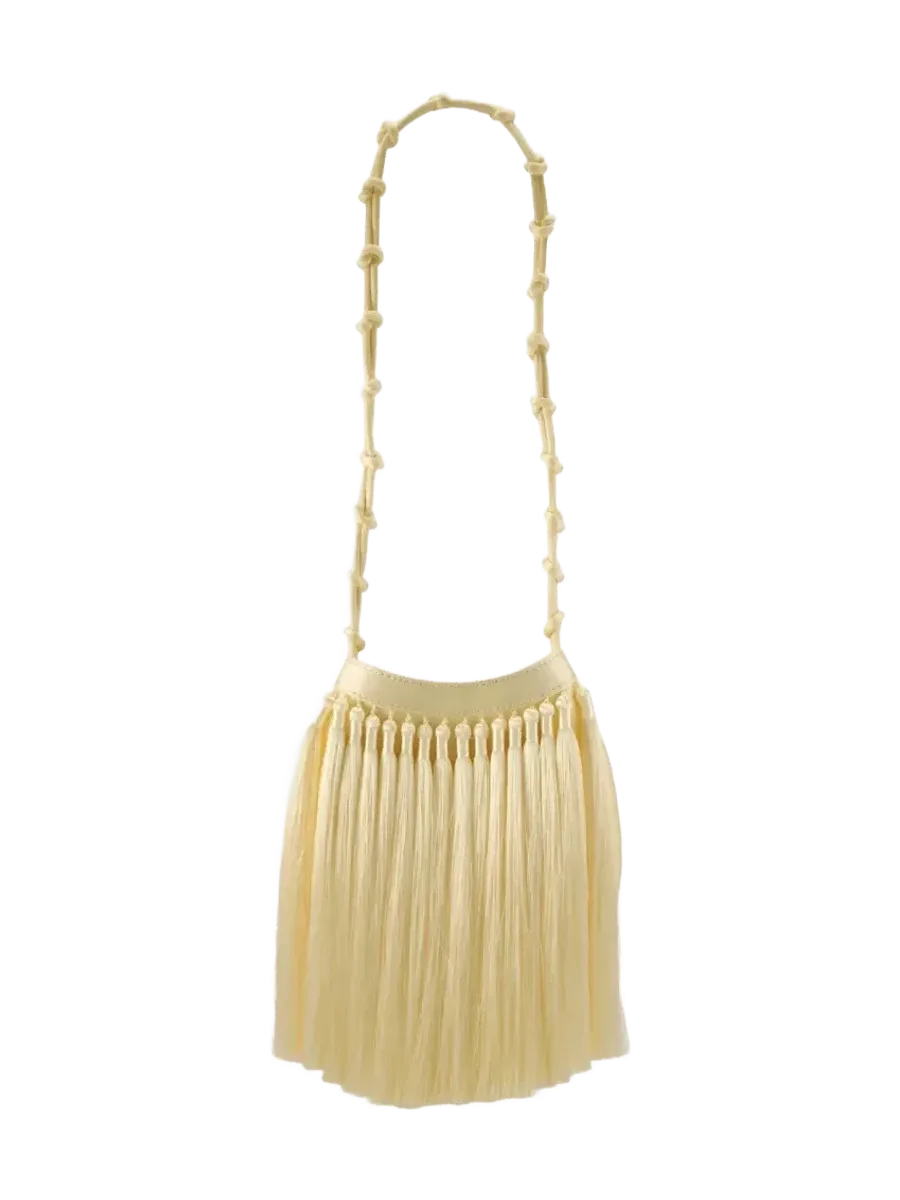 Simon Miller Tassel Knotty Bag In Butter