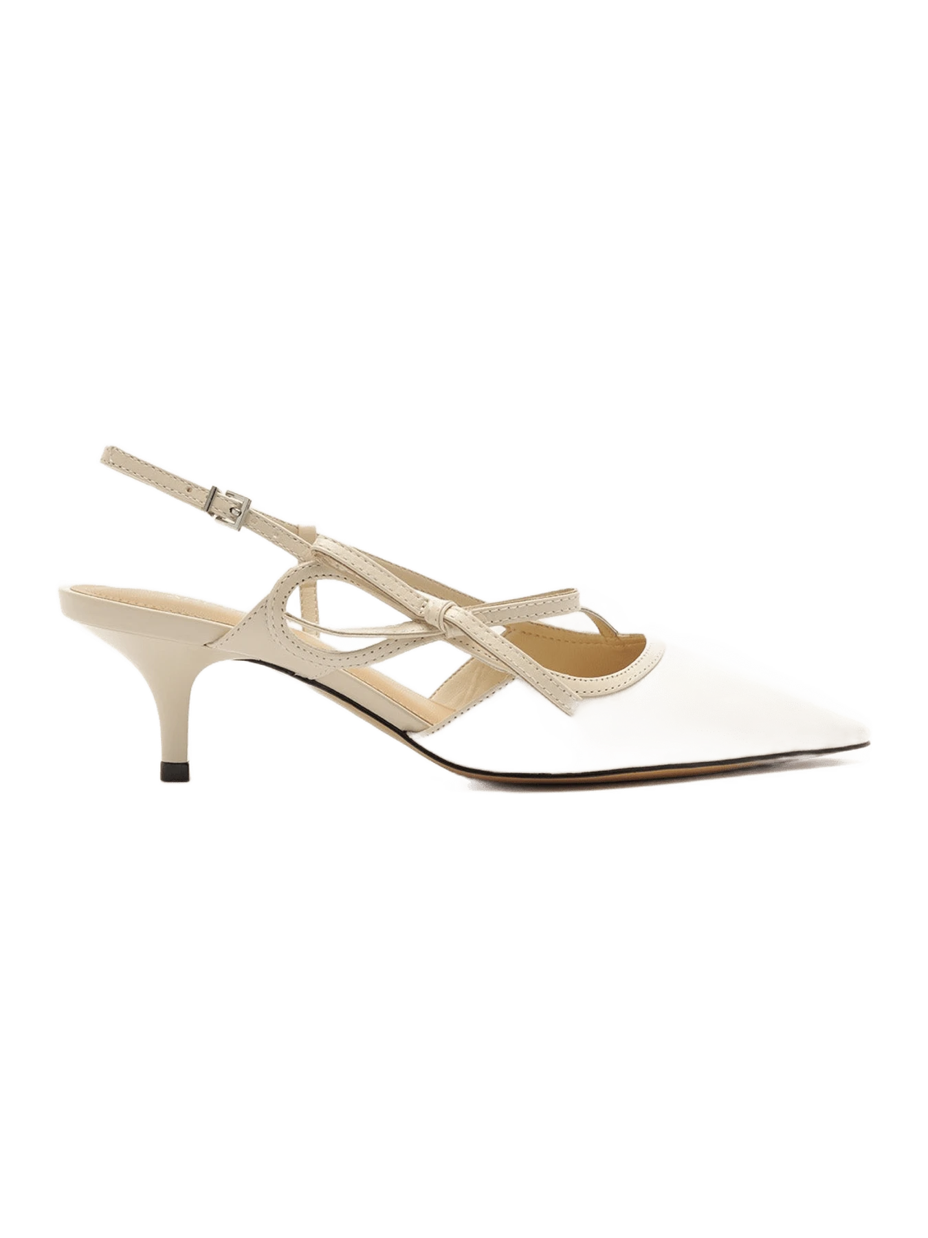 Arezzo Tessa Mid Stiletto Leather Pump
