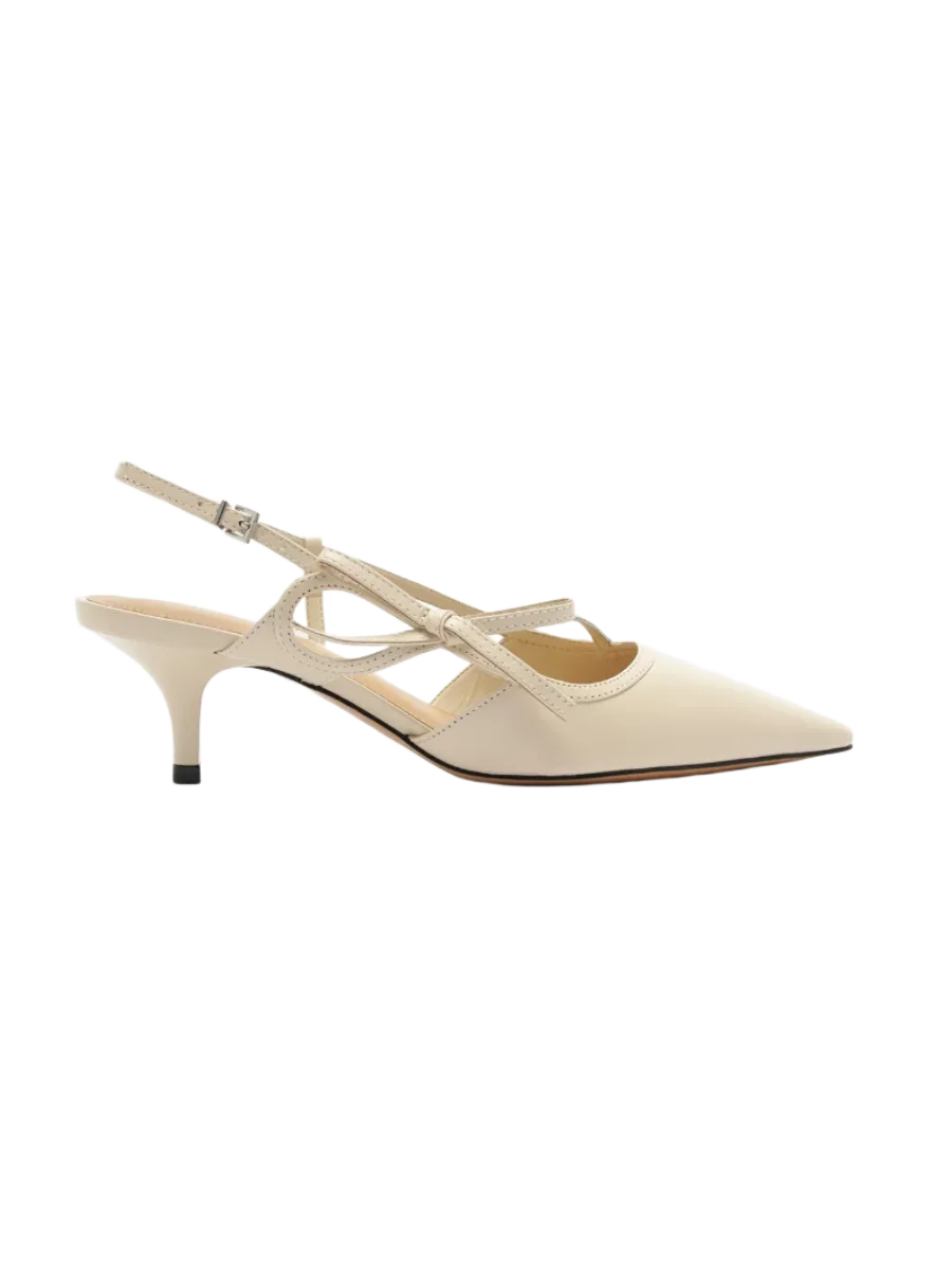Arezzo Tessa Mid Stiletto Leather Pump