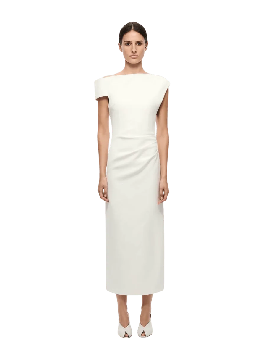 Misha THE BLAIR CREPE MIDI DRESS
