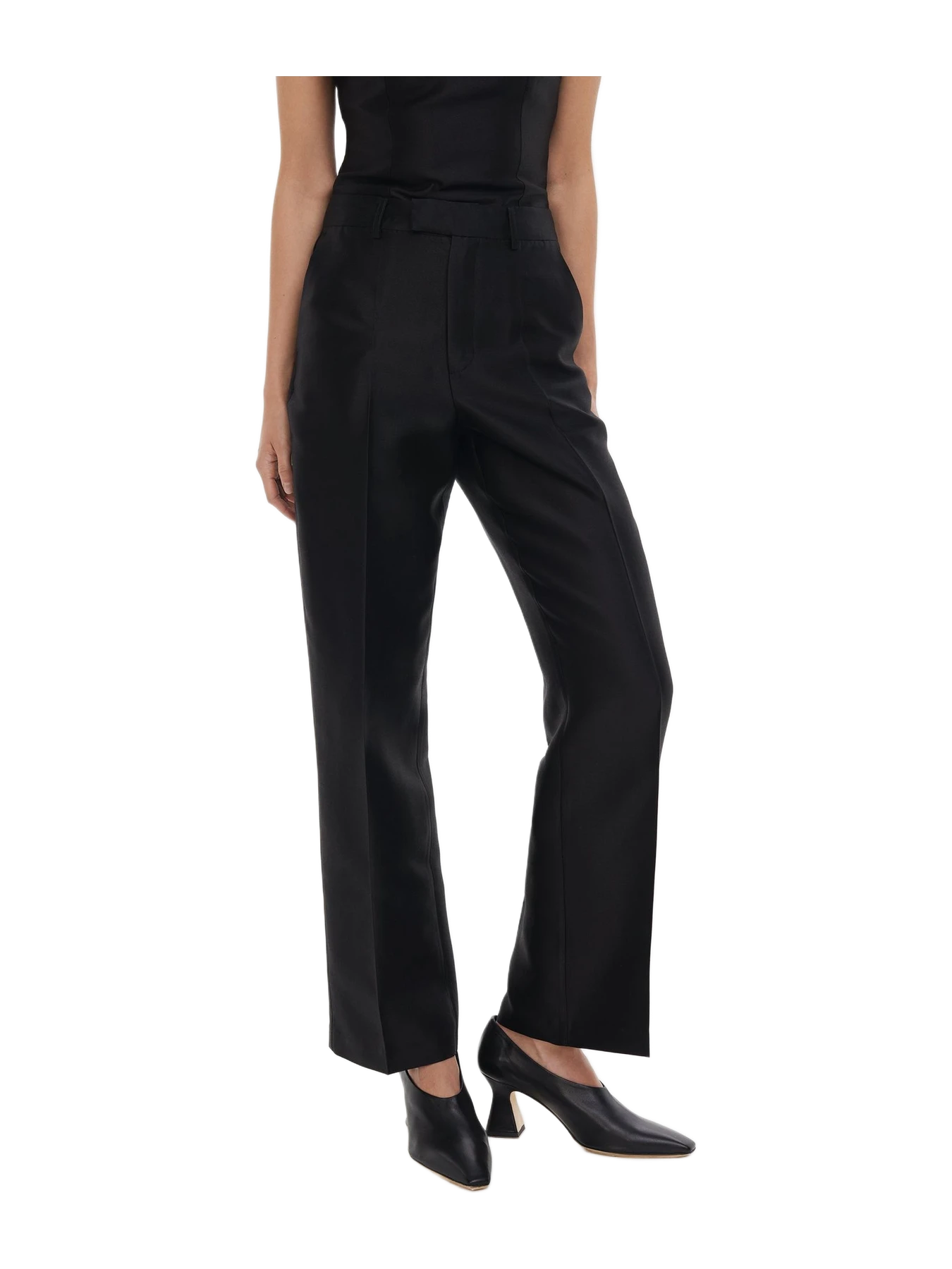 Alas Silk The Botanist’s Trousers In Black