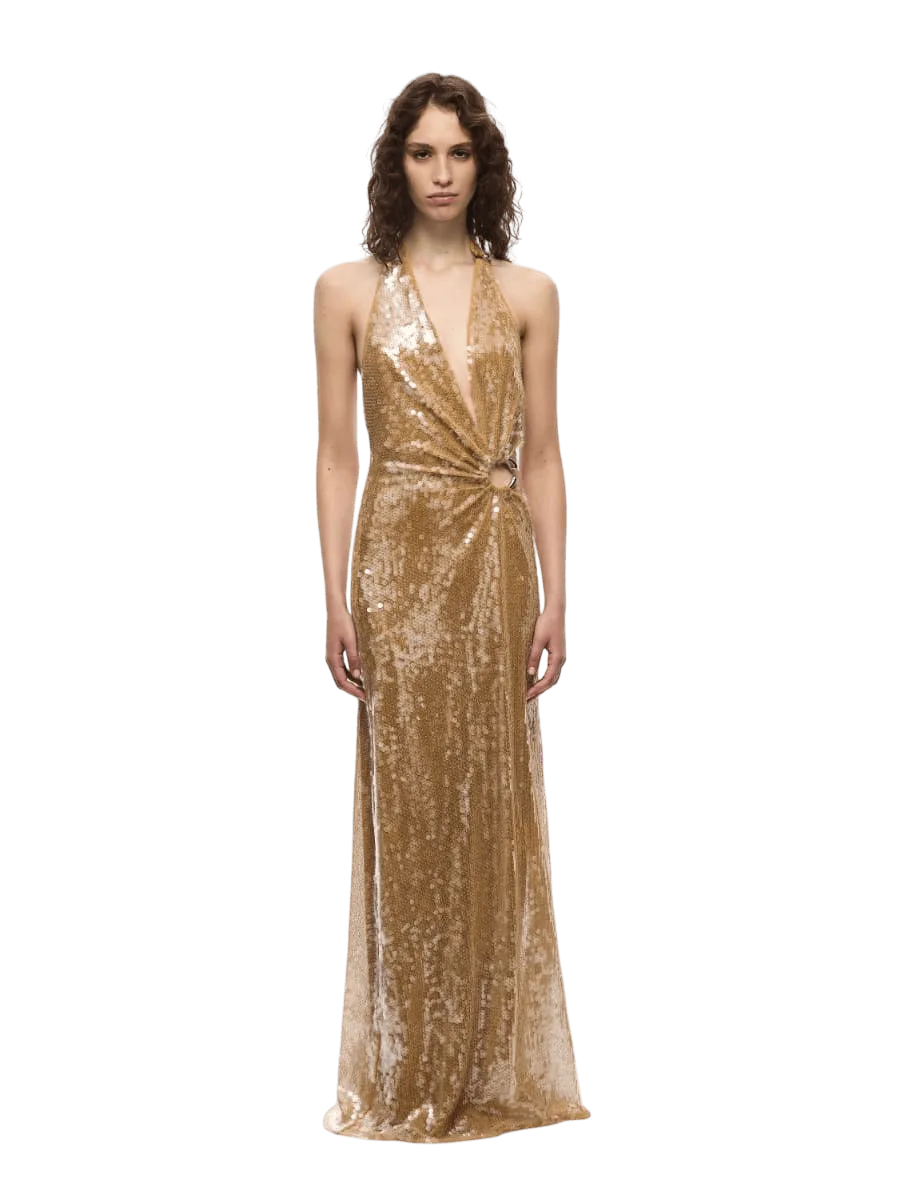 Misha The Devon Cupro Maxi Dress