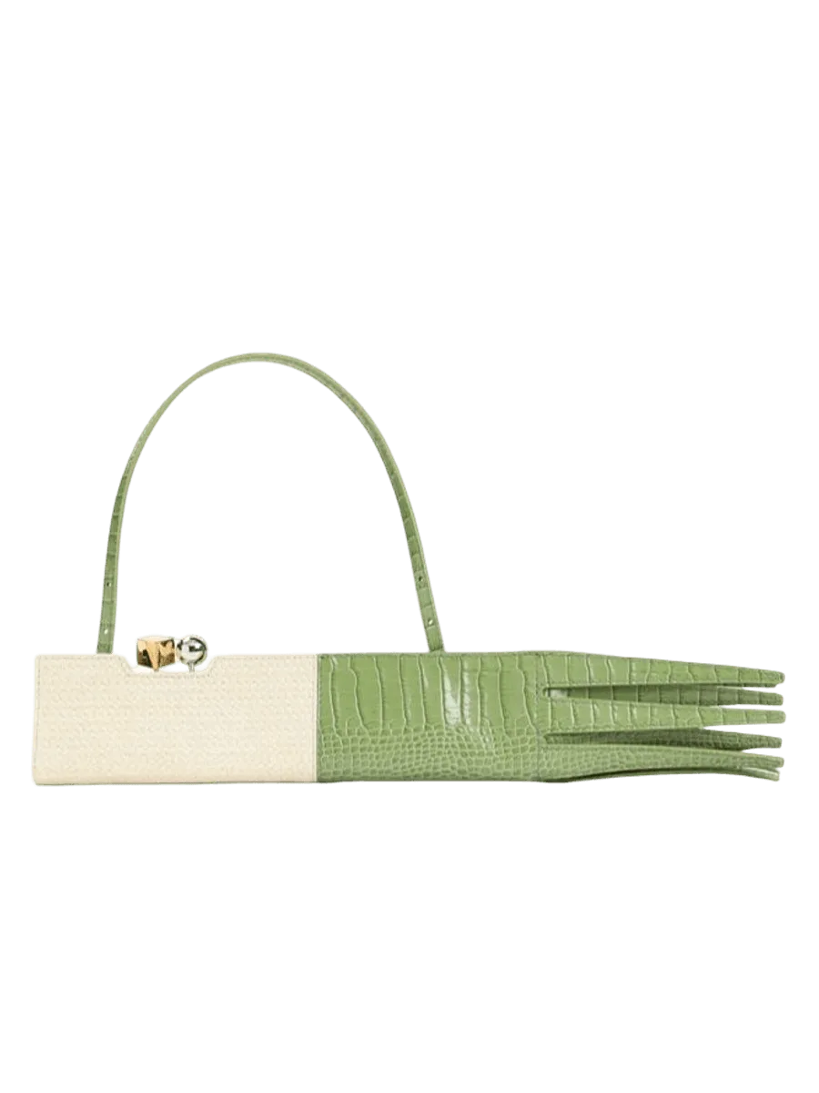 Jacquemus The Poireau Embossed Clutch Bag