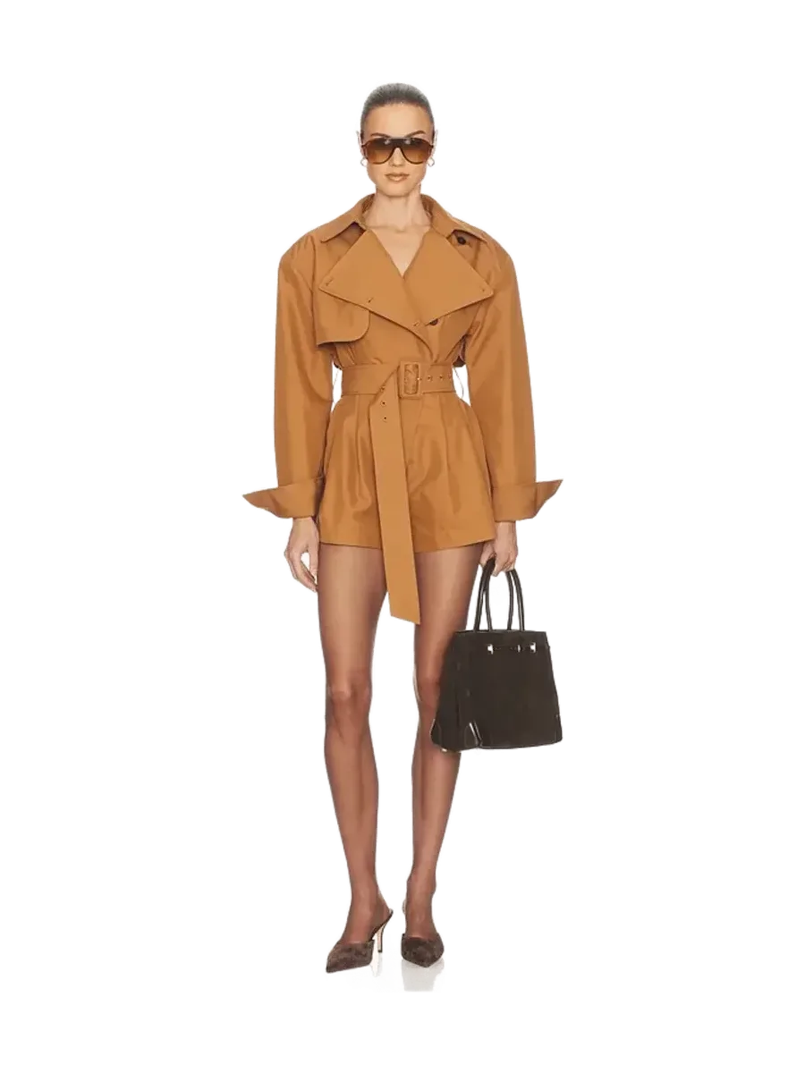 Helsa The Short Trench Jumpsuit