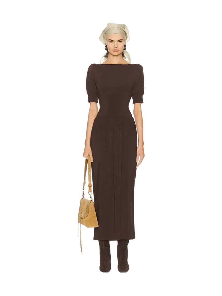 Helsa The Simone Tie Back Jersey Dress
