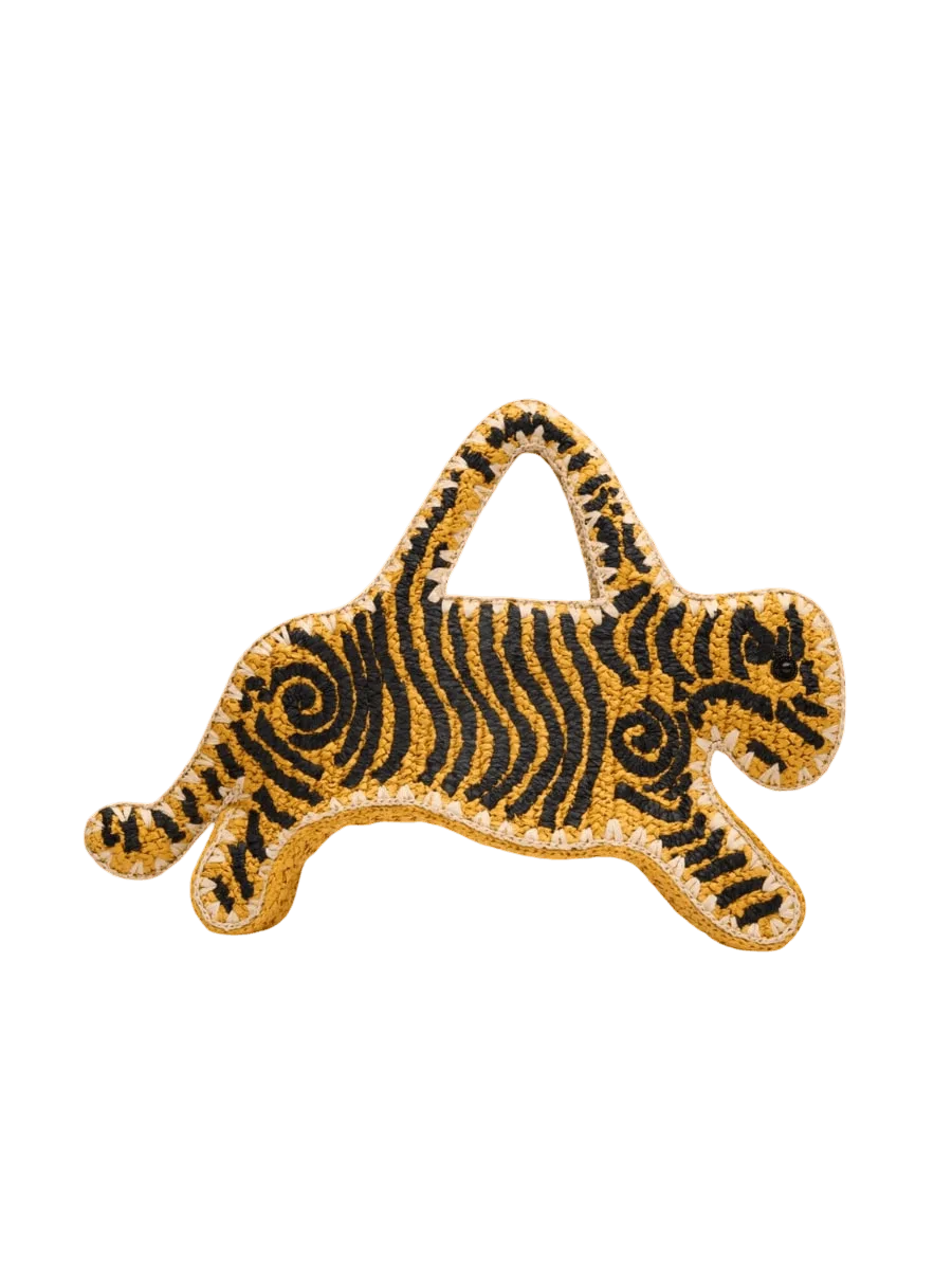Simon Miller Tiger Bag In Orange/Black