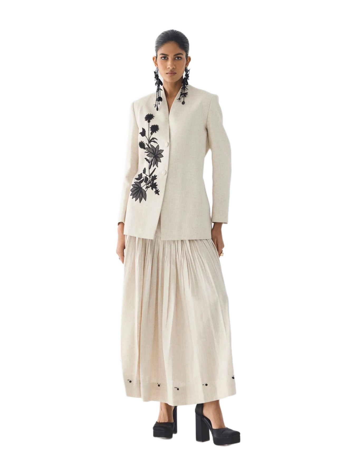 Studio Rigu Tiger Lily Linen Blazer & Skirt
