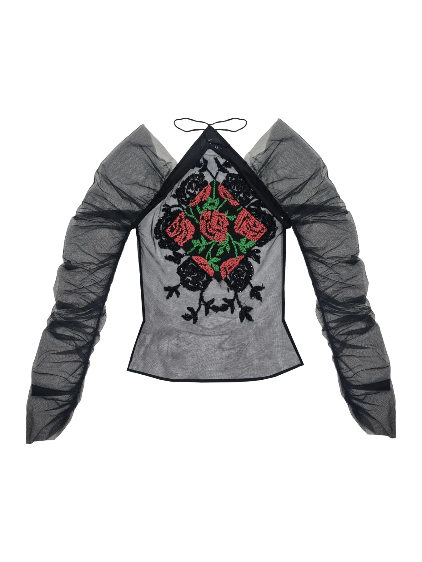 ELSA NILAJ Top With Hand Embroidery
