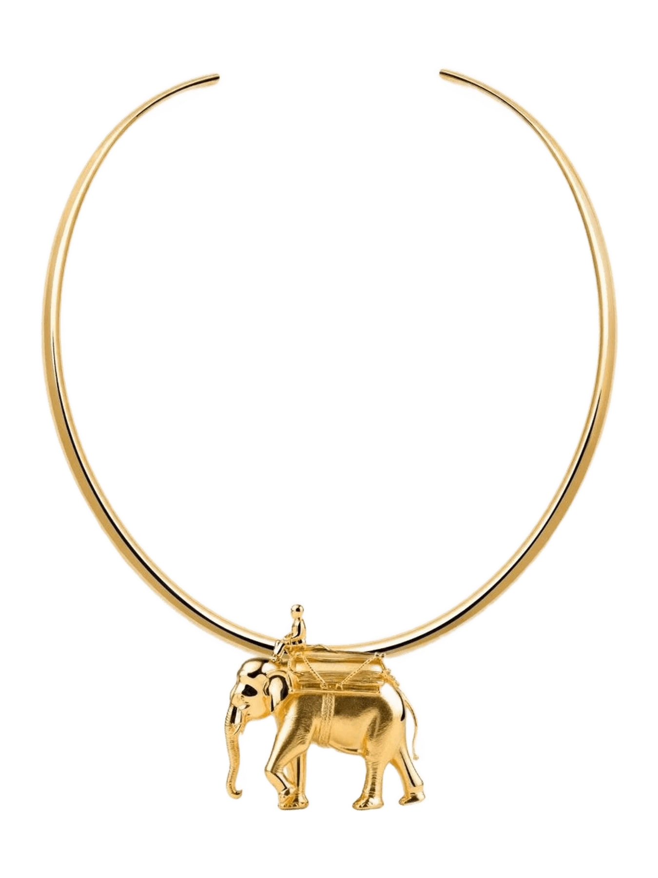 MISHO Torque Necklace with Elephant