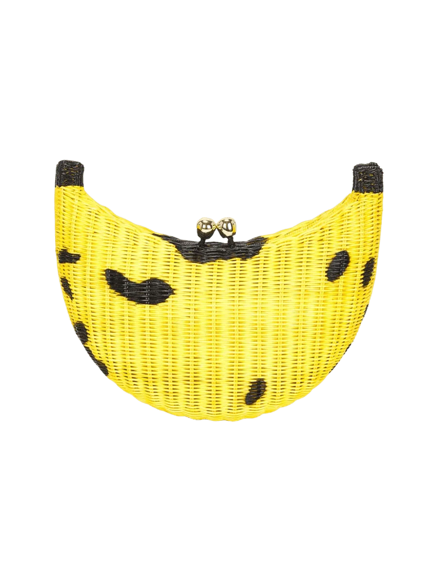 Serpui Tropical Banana Clutch