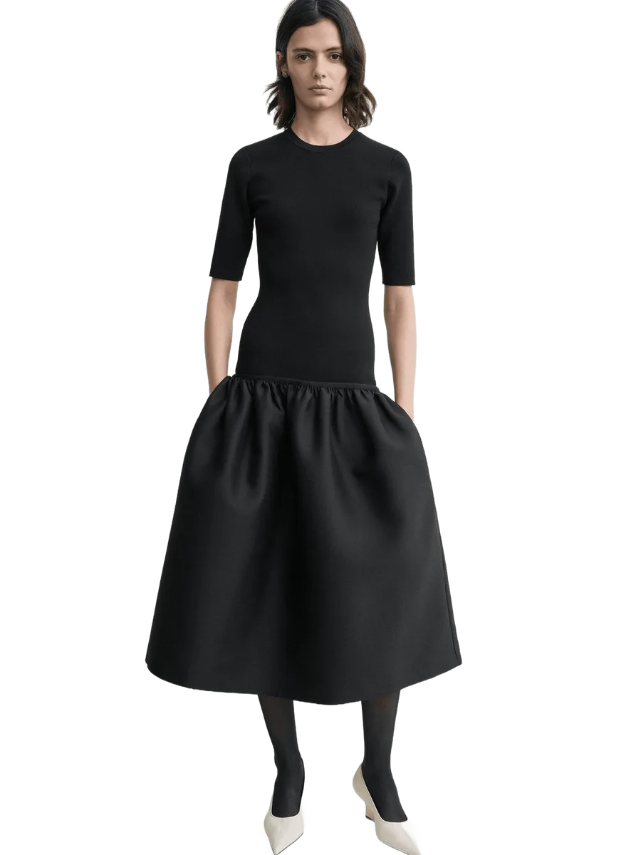 Totême Twinflower tee dress black